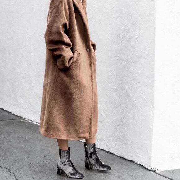 M. Gemi Blue Velvet Booties The Corsa Made in Italy 36 1/2   NWOB - Picture 3 of 15